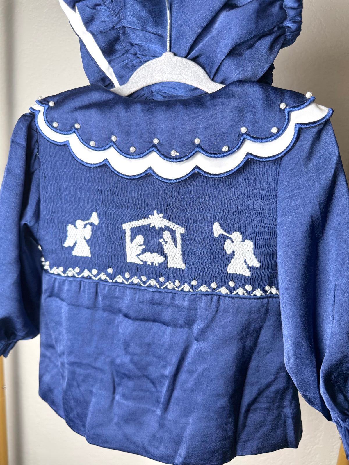 Navy Nativity: Girl's Bloomer Set/Dress
