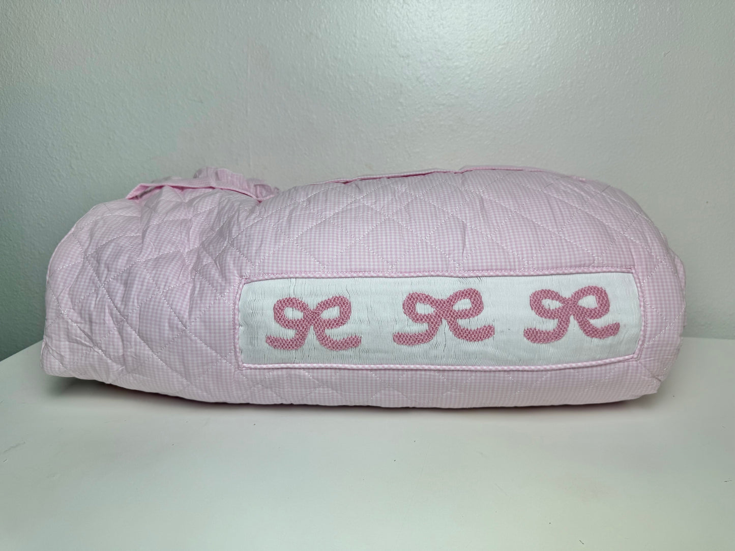 PO21: Pink Gingham BTS Bundle w/ Bows (NO NAMES)