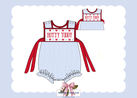 PO23: Girl’s Light Blue & Red Gingham Game Day Bubble