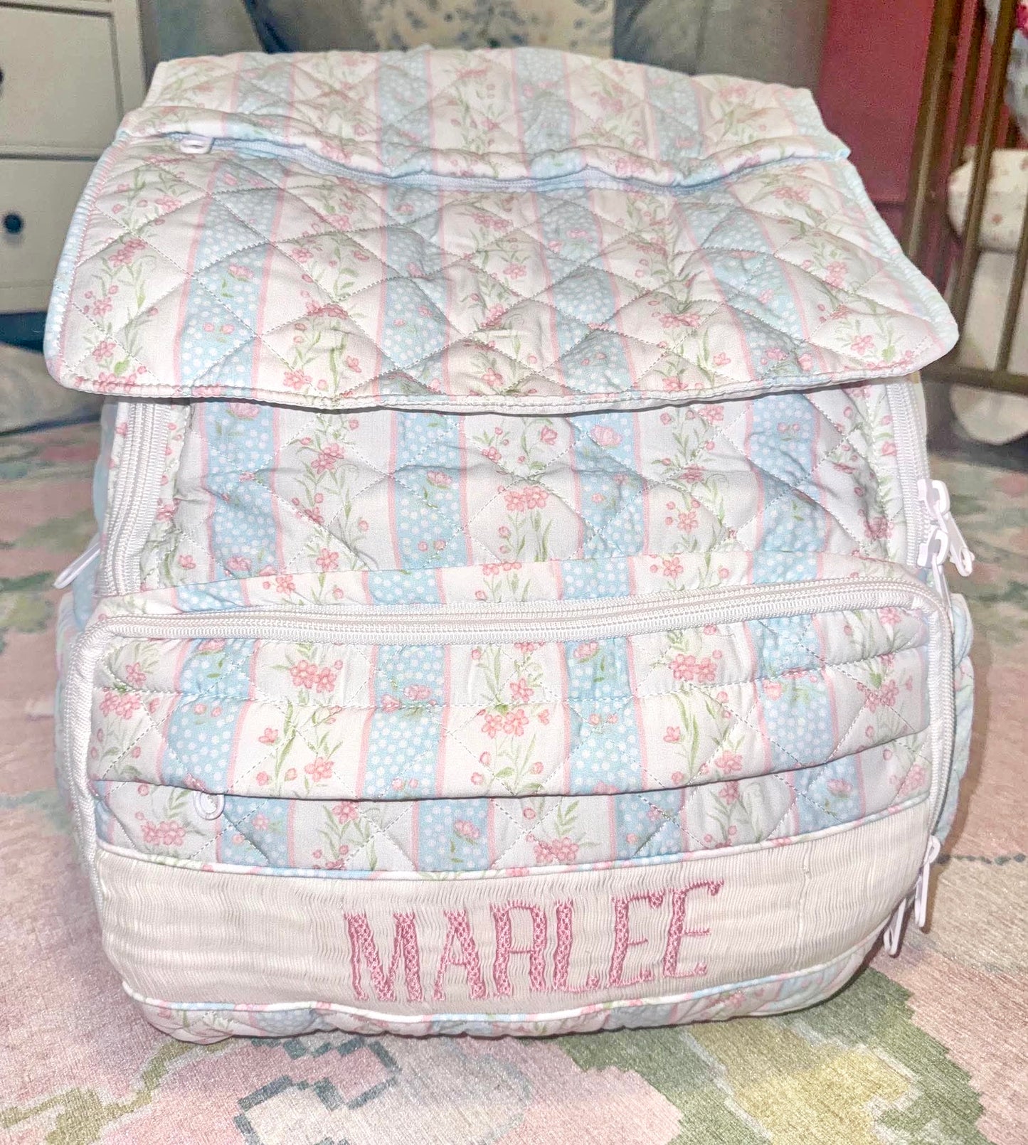 PO28: Striped Floral Luggage (ETA: DECEMBER)