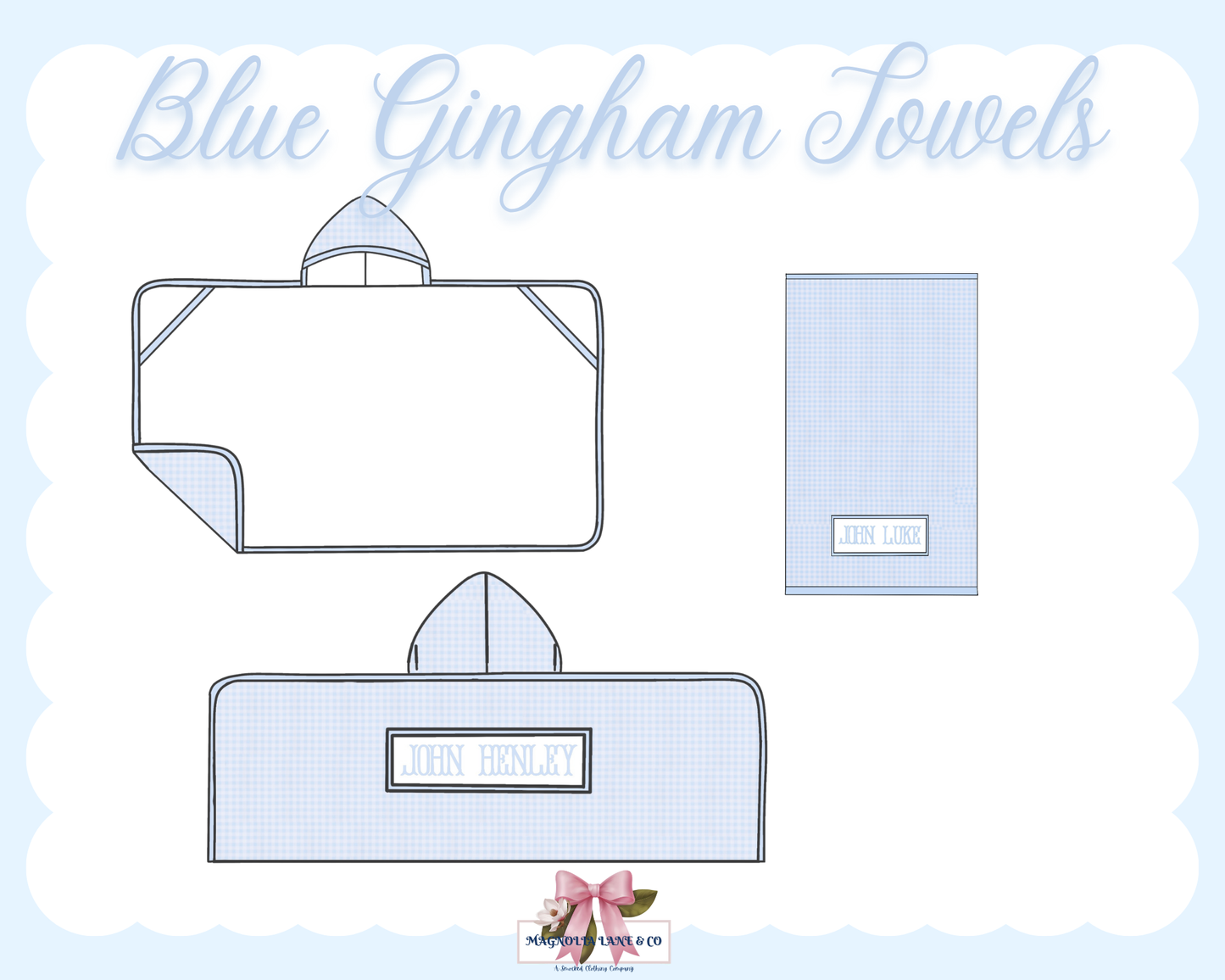 PO28: Blue Gingham Towels (ETA: DECEMBER)