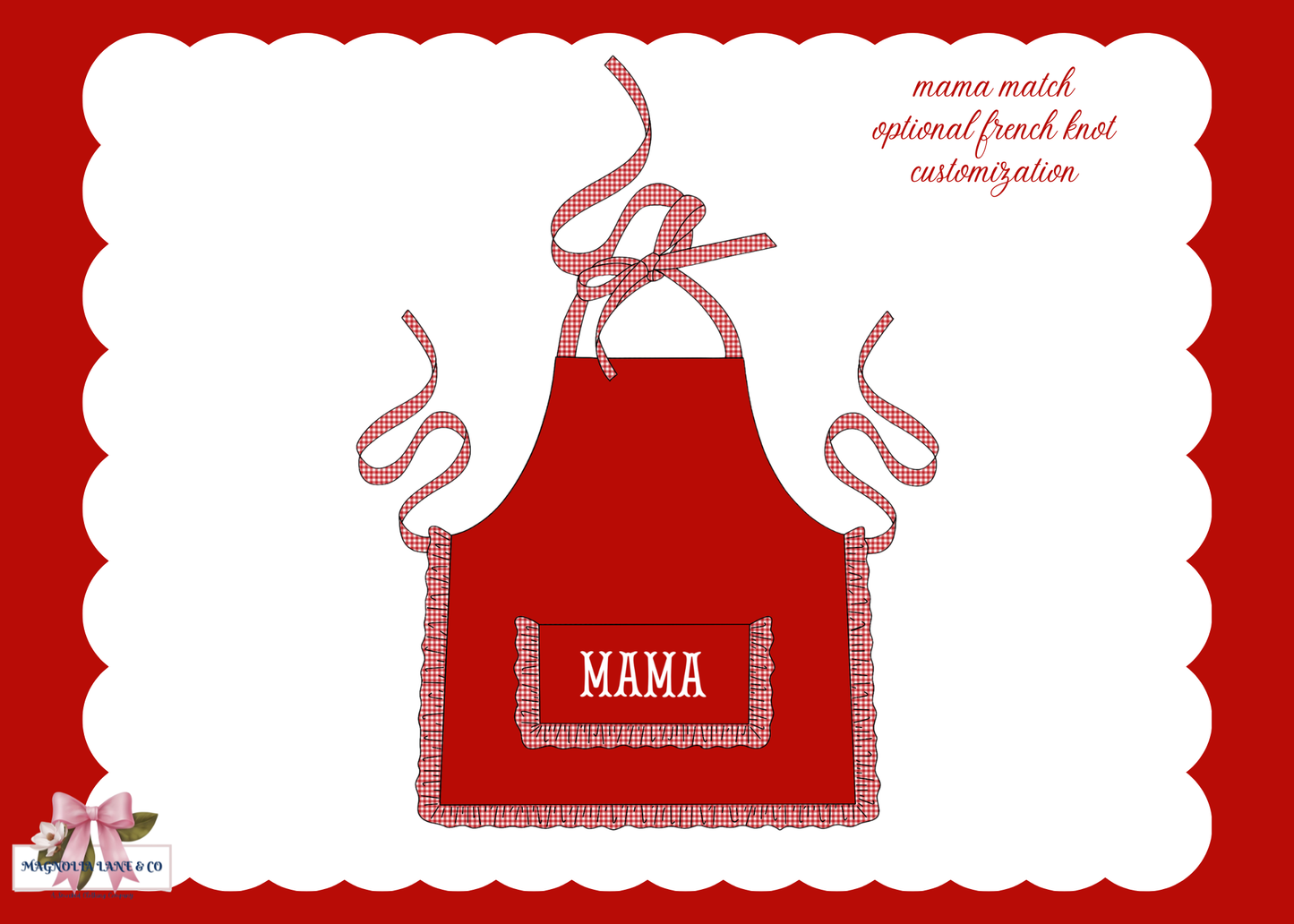 PO27: Adult Christmas Apron (ETA: November)