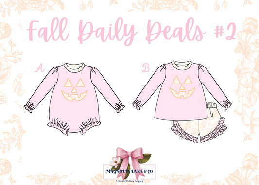 Fall Daily Deals #2 - Girl's Shorts Set