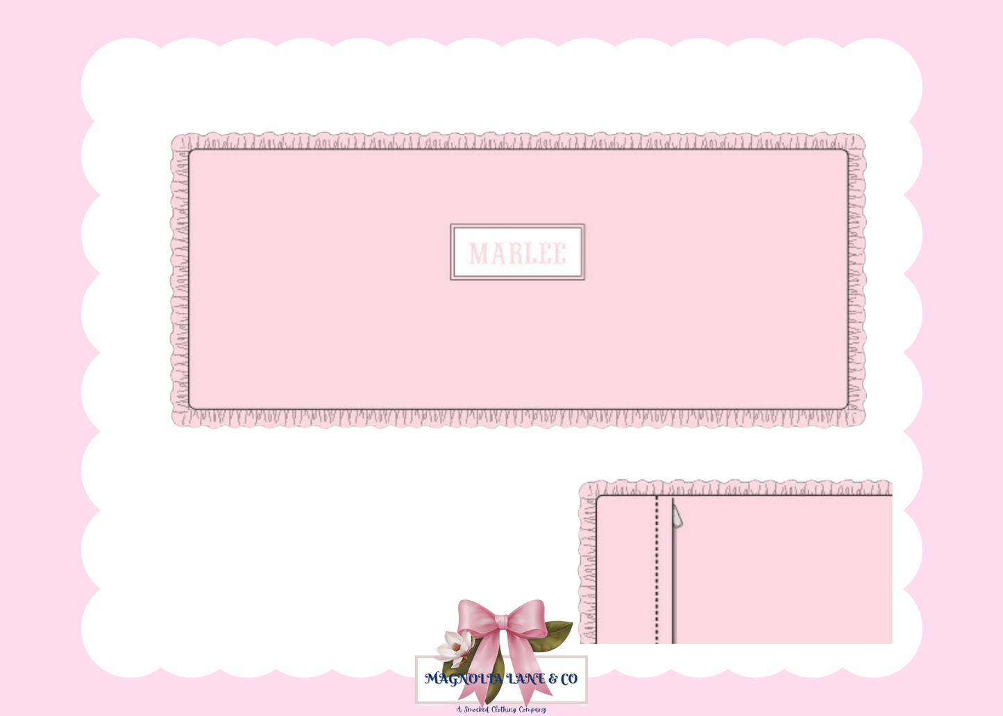 PO28: Large Lumbar Pillow - Pink (ETA: DECEMBER)