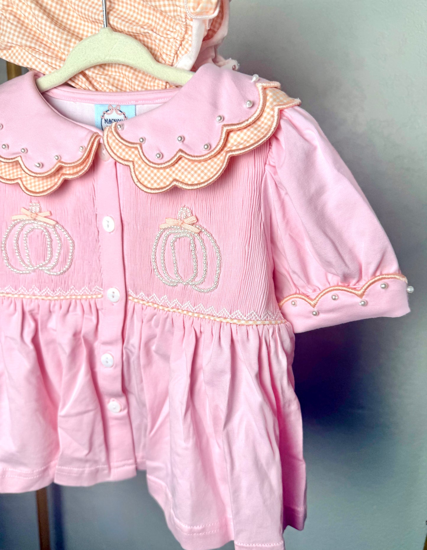 Girl's Pearly Pumpkins Bloomer Set - "LITTLE PUMPKIN"