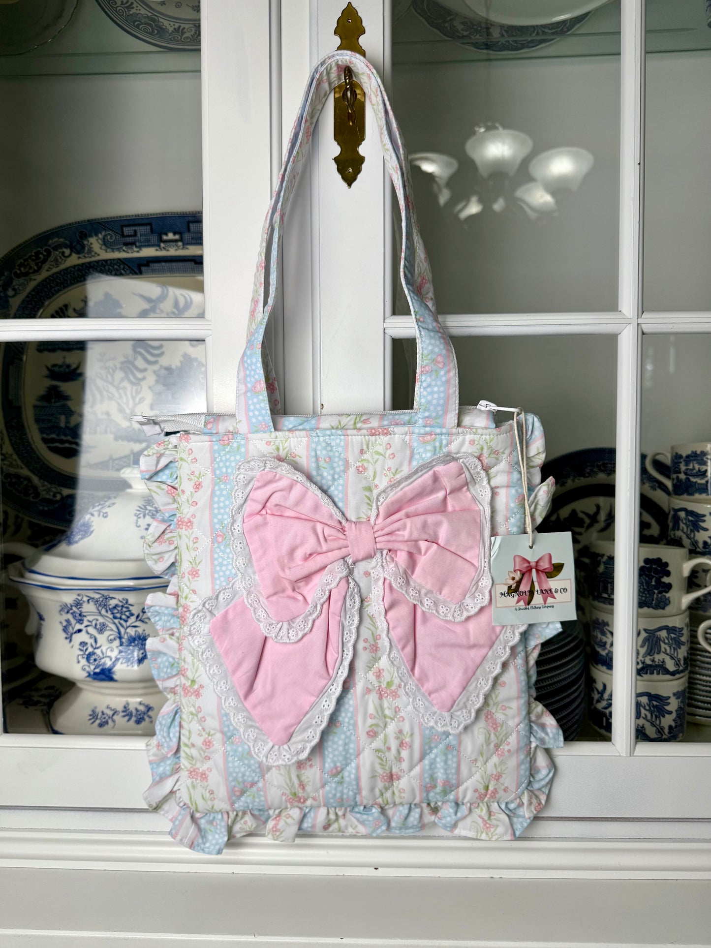 The Sunday Tote: Striped Floral