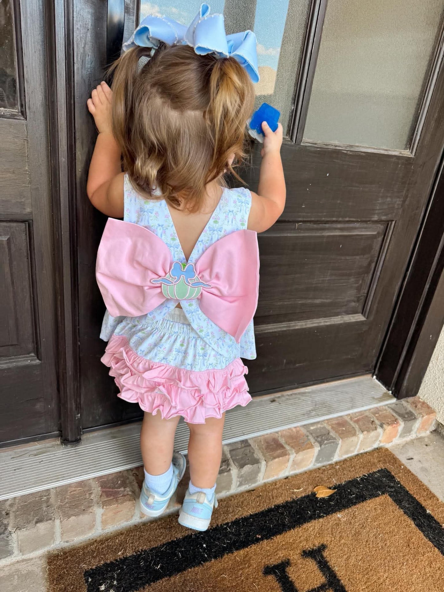 Girl's Grandmillennial Pumpkins Bloomer Set - "SOUTHERN BELLE"