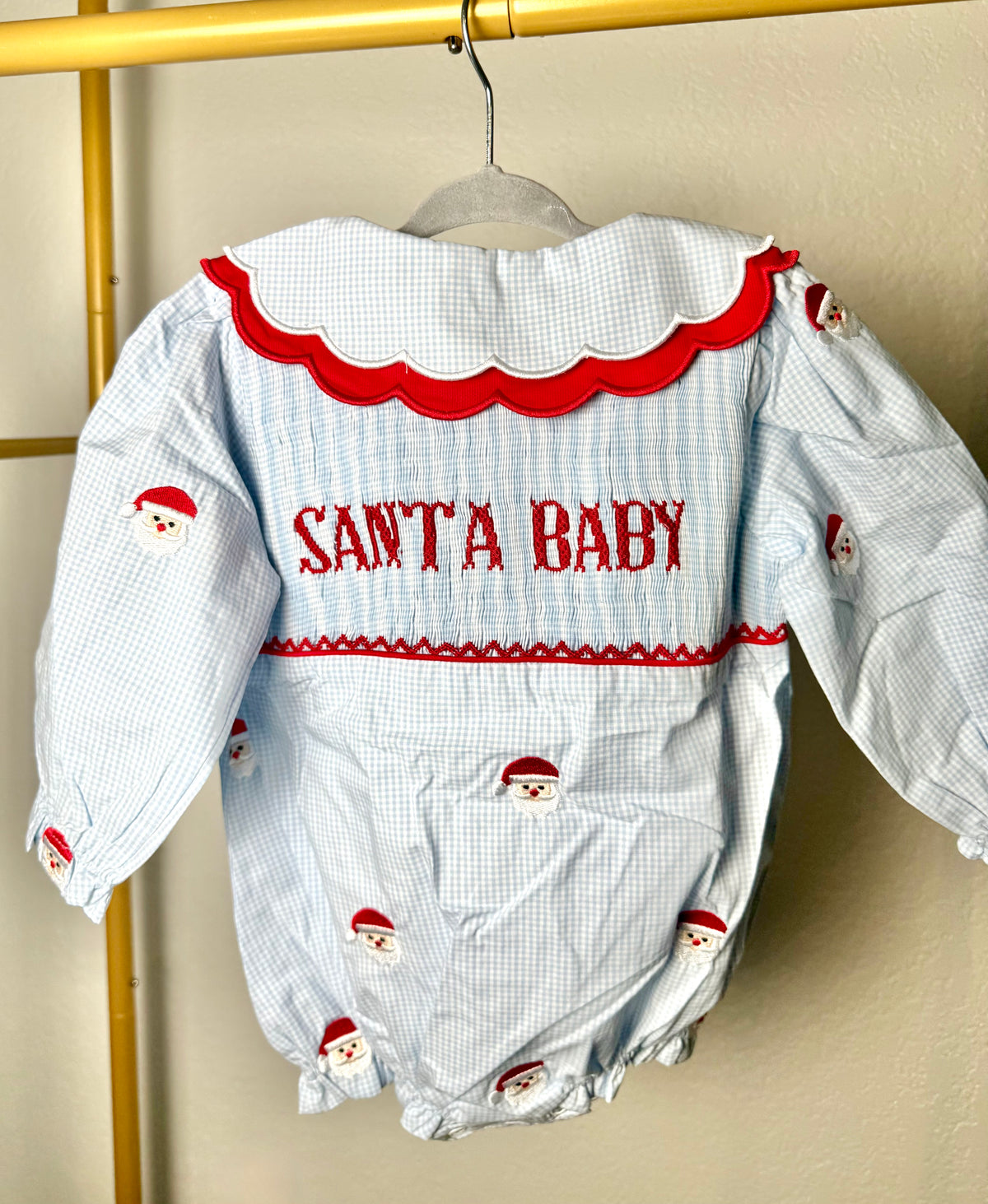 Santa Baby: Girl's Bubble - "SANTA BABY"