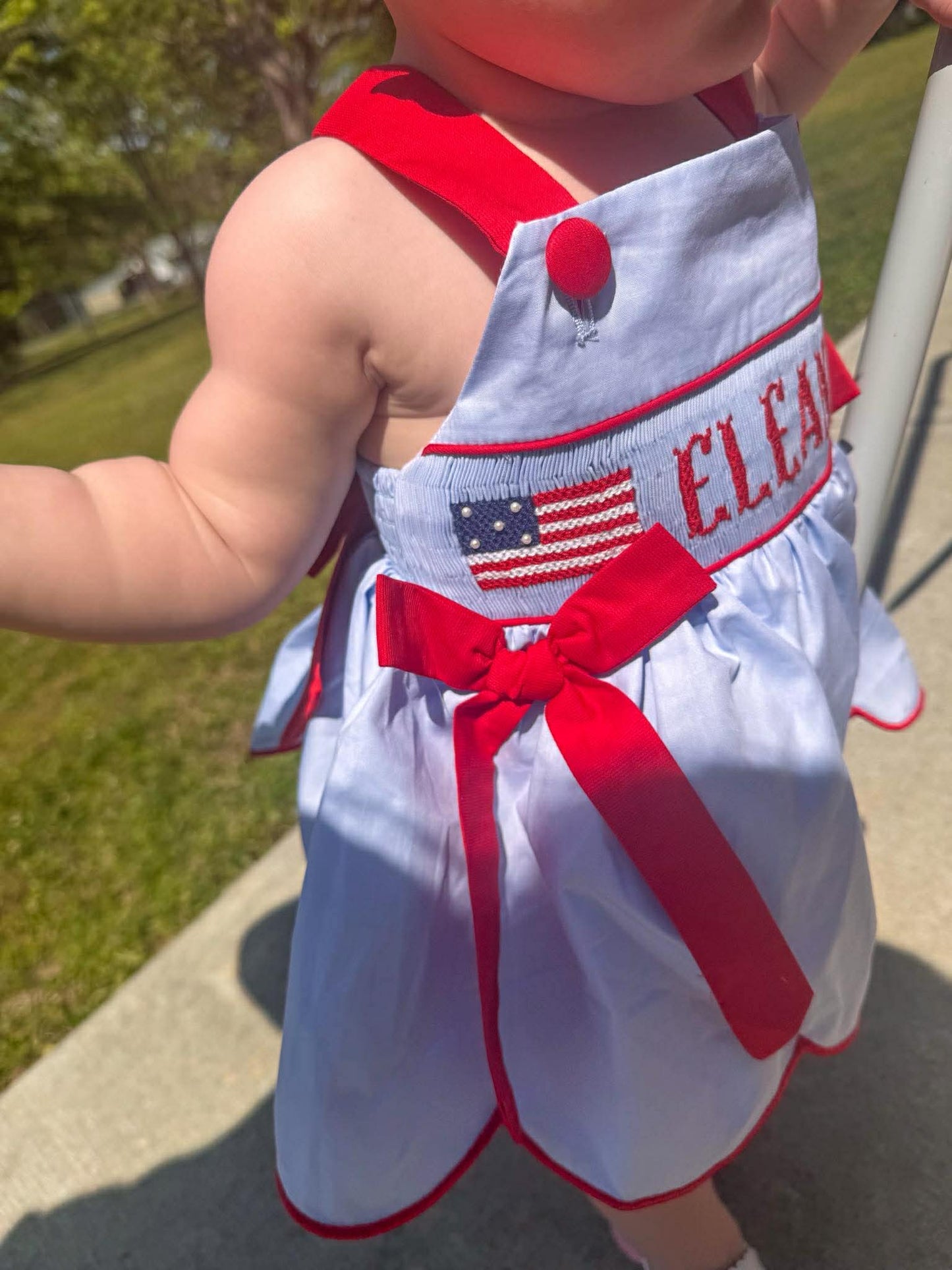 RWB Name Smocks: Girl's Bloomer Set - "AMERICAN GIRL"
