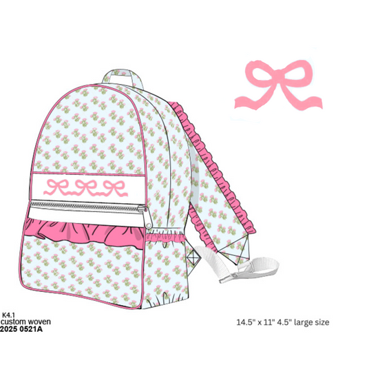 PO21: Sweet Blooms Standard Backpack w/ Bows
