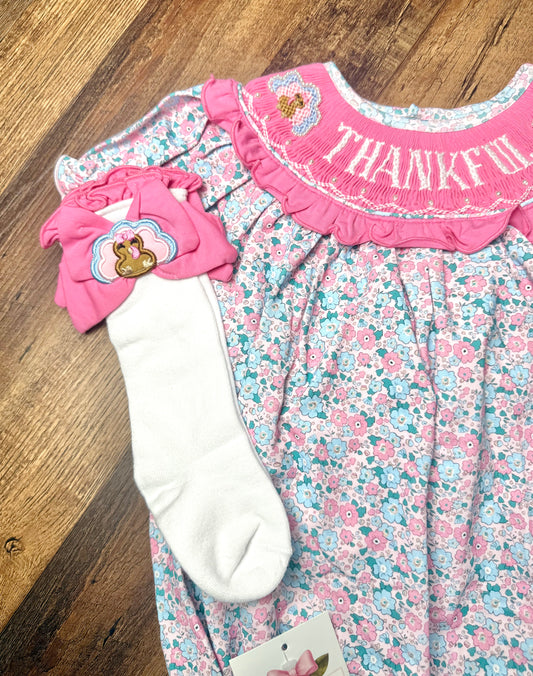 Girl’s Turkey Day Bow Socks