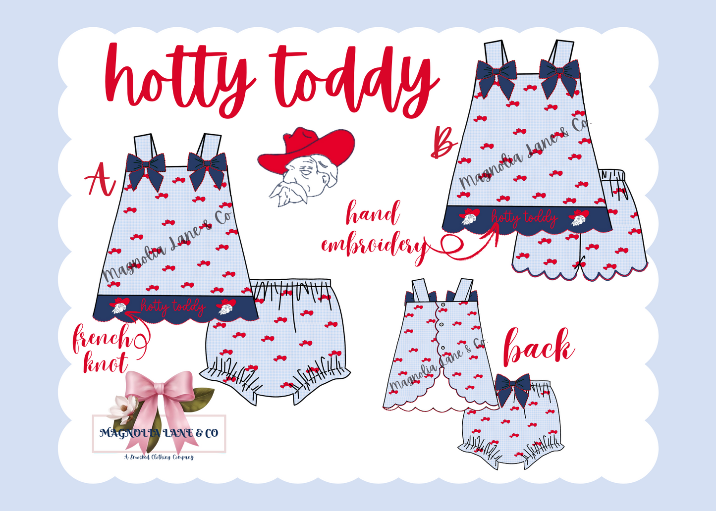 Girl's Hotty Toddy Bloomer Set