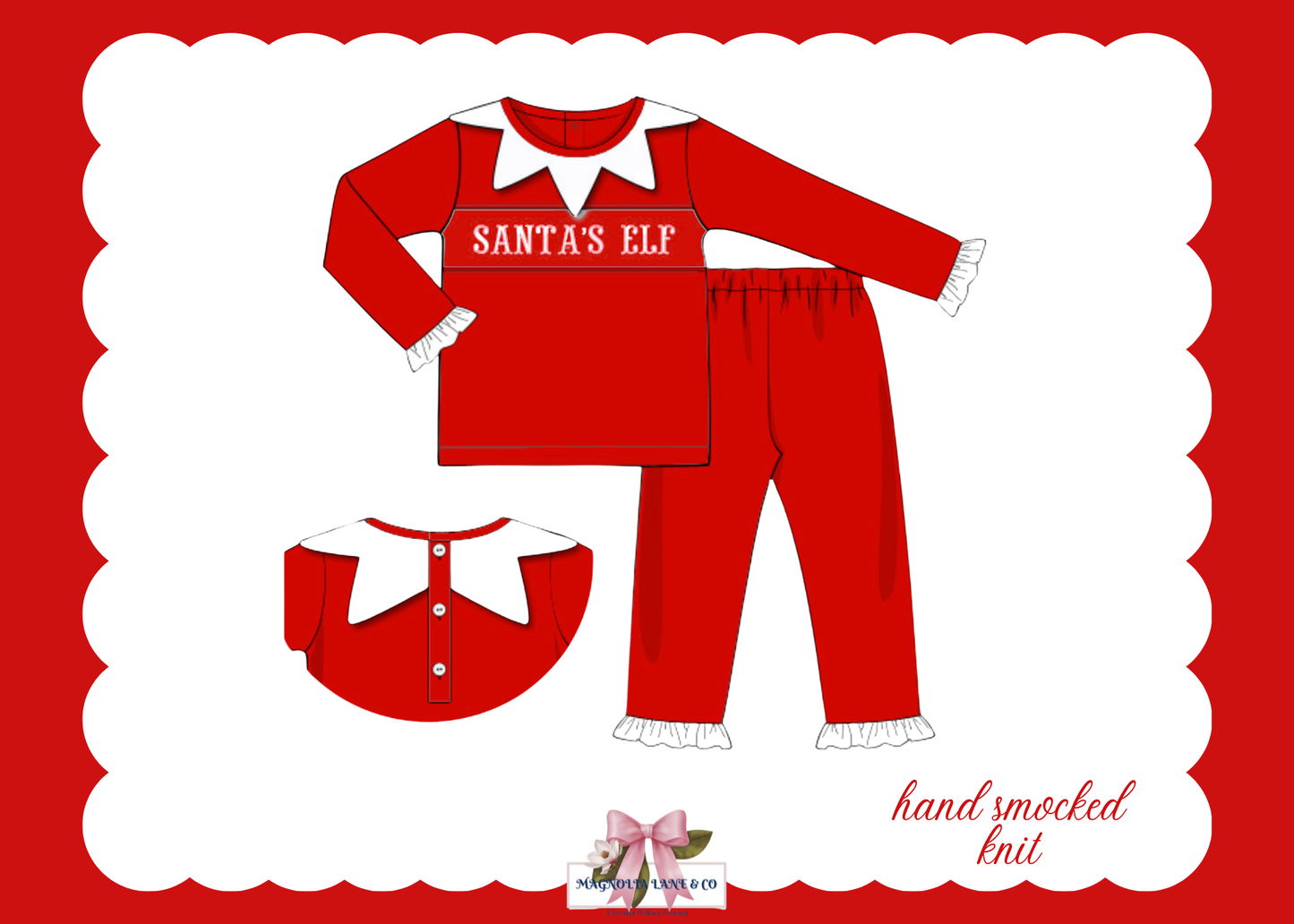 PO27: Girl's Santa's Elf Lounge Set (ETA: November)