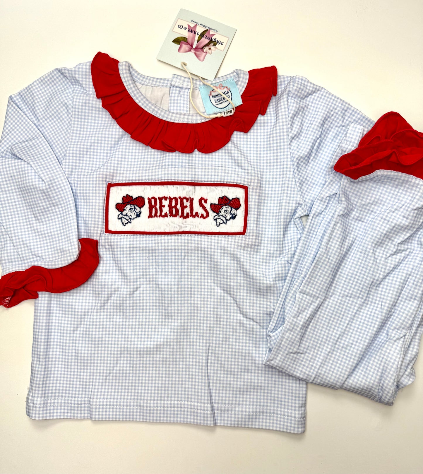 Girl's Blue & Red Lounge Set