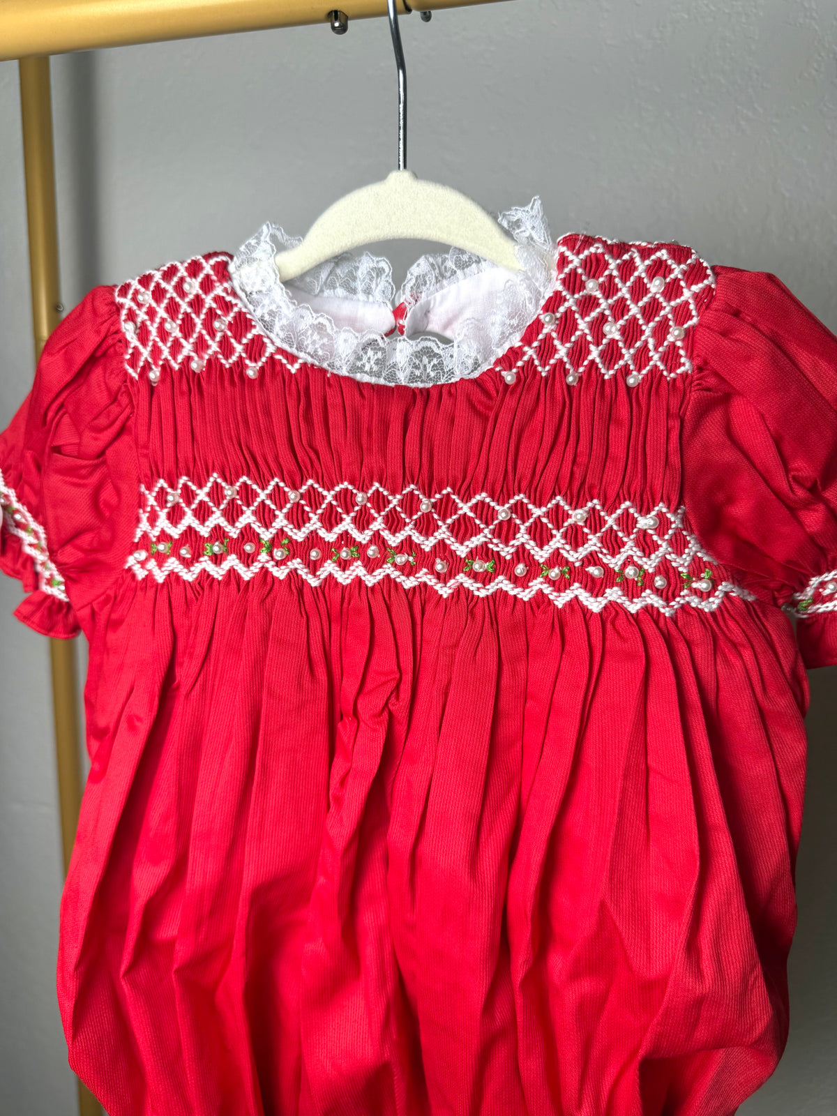 Red Christmas Heirloom: Girl's Bubble