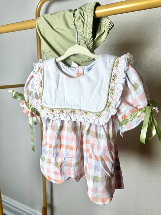 Girl’s Fall Plaid Bloomer Set/Dress