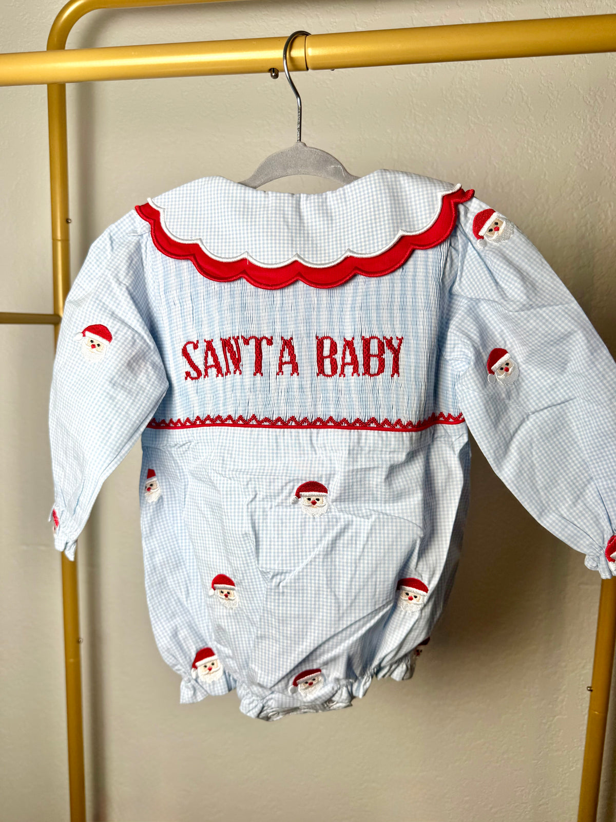 Santa Baby: Girl's Bubble - "SANTA BABY"