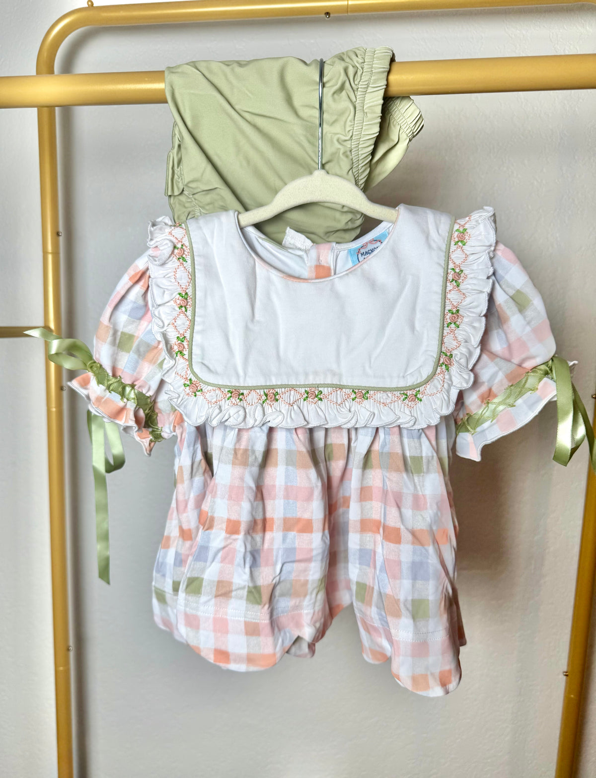 Girl’s Fall Plaid Bloomer Set/Dress