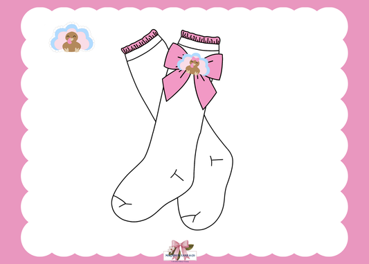 PO25: Girl’s Turkey Day Bow Socks