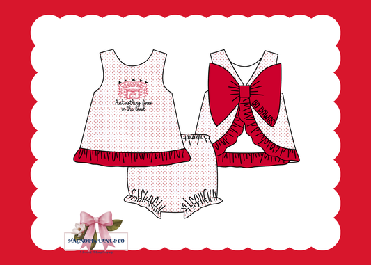 PO23: Girl's Go Dawgs Bloomer Set