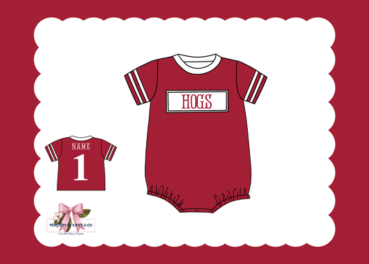 PO23: Crimson/Cardinal Red & White Jerseys: Bubble