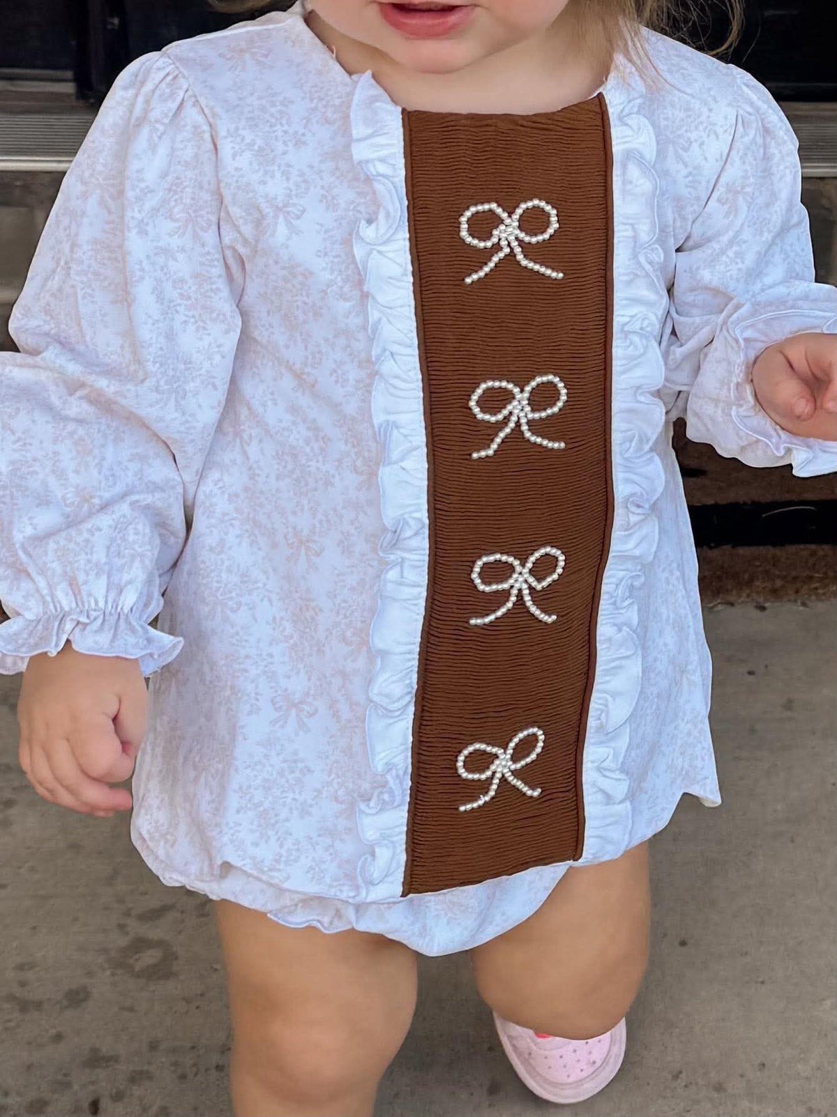 Girl’s Fall Toile Bloomer Set