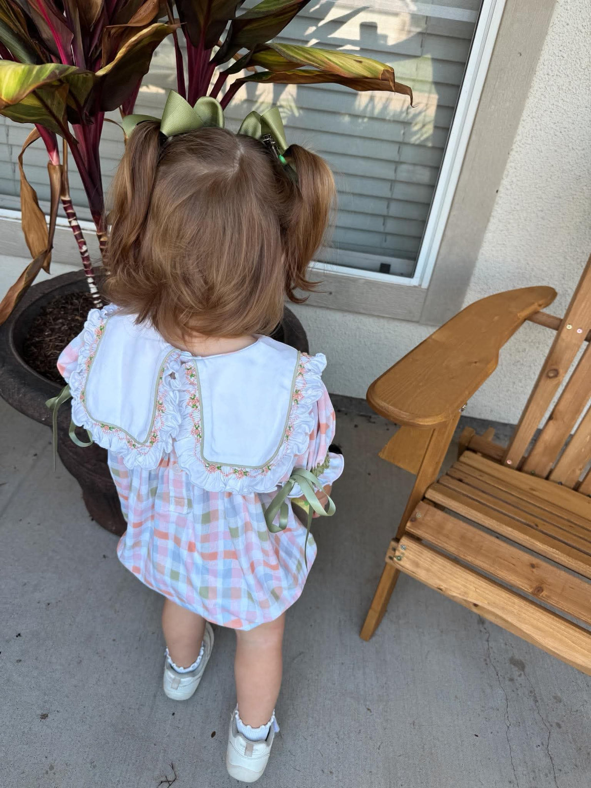 Girl’s Fall Plaid Bubble