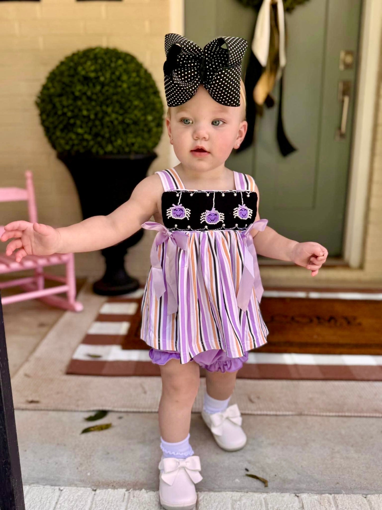 Girl's Itsy Bitsy Spiders Bloomer Set
