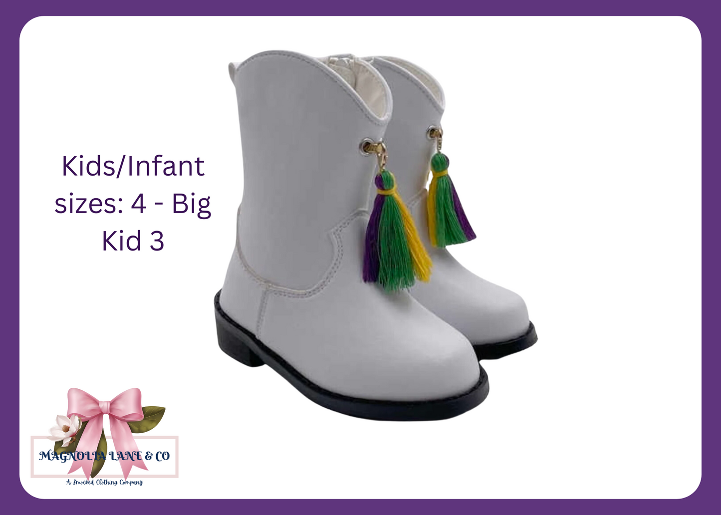 Kid's Mardi Gras Majorette Marching Boots