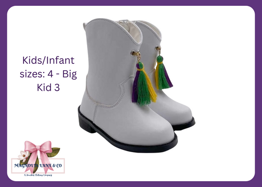 Kid's Mardi Gras Majorette Marching Boots