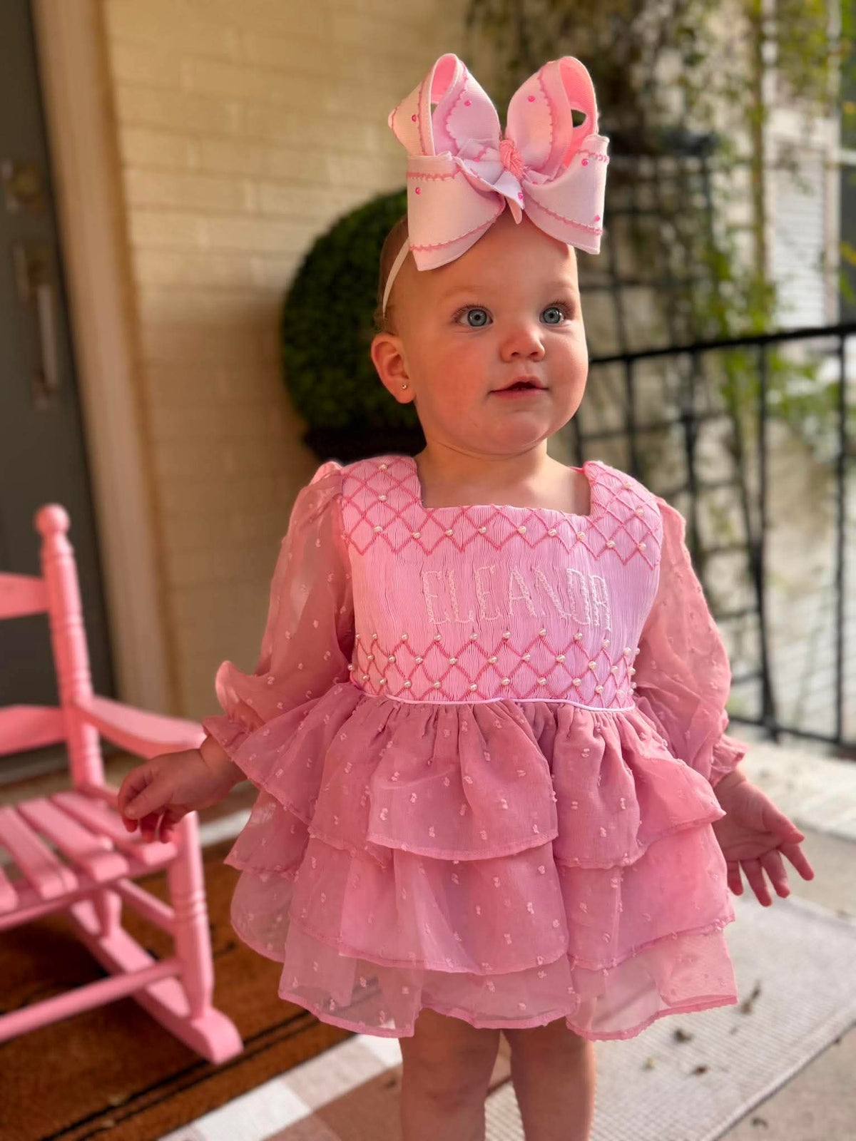Girl’s Pink Chiffon Bloomer Set - "GIRLY GIRL"
