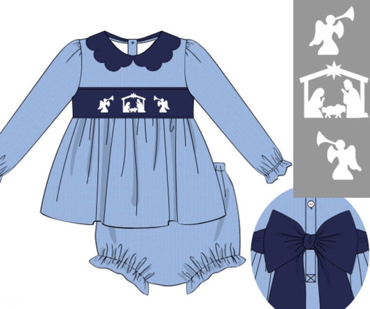 Corduroy Nativity: GIRL'S BLOOMER SET