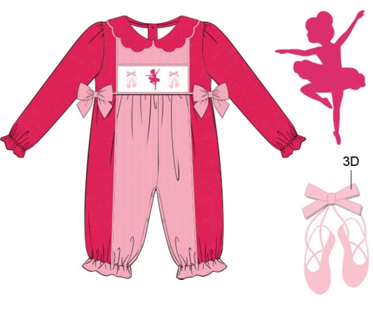 Corduroy Dancers Romper