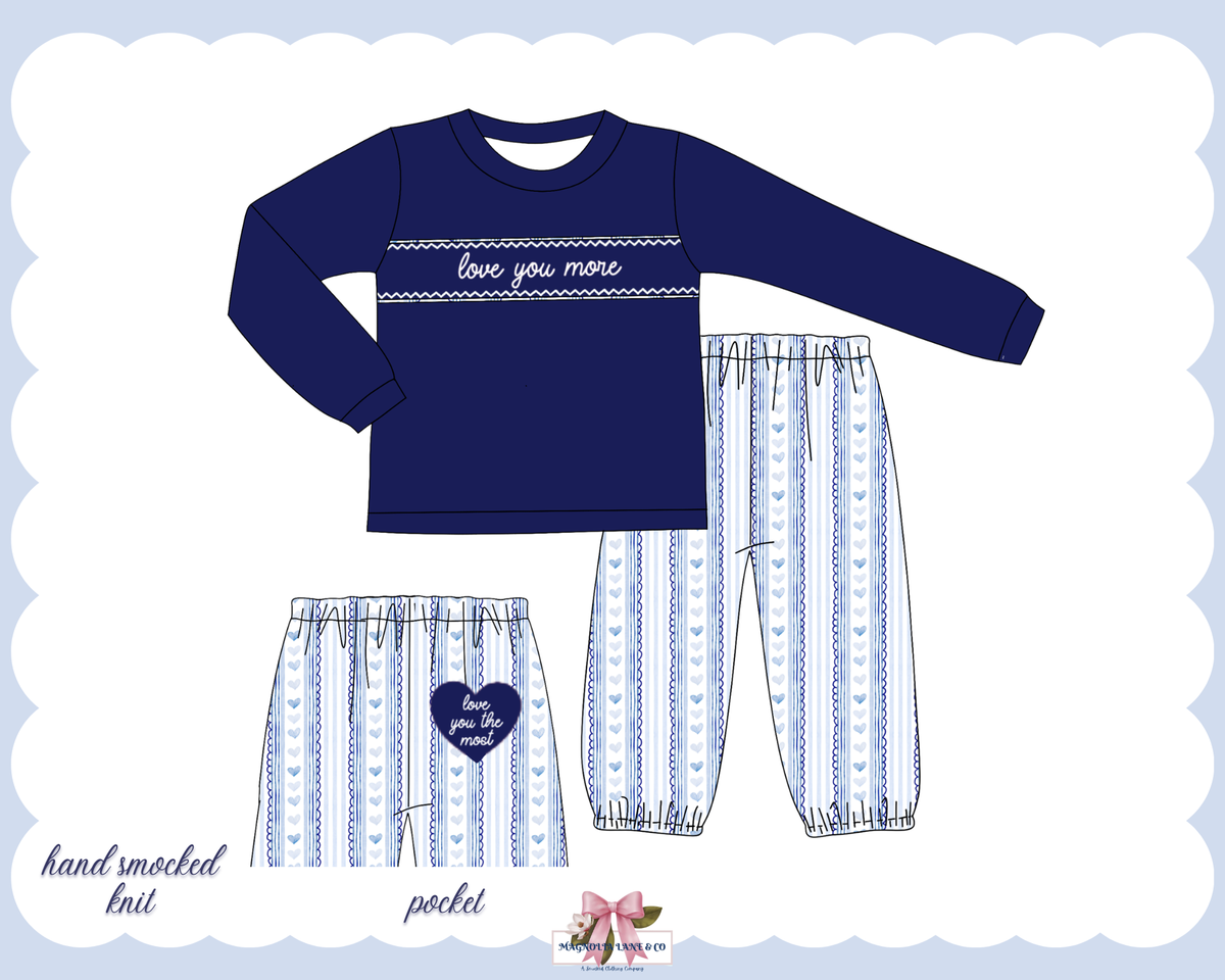 PO30: Boy’s Love You More Pants Set (ETA: January)