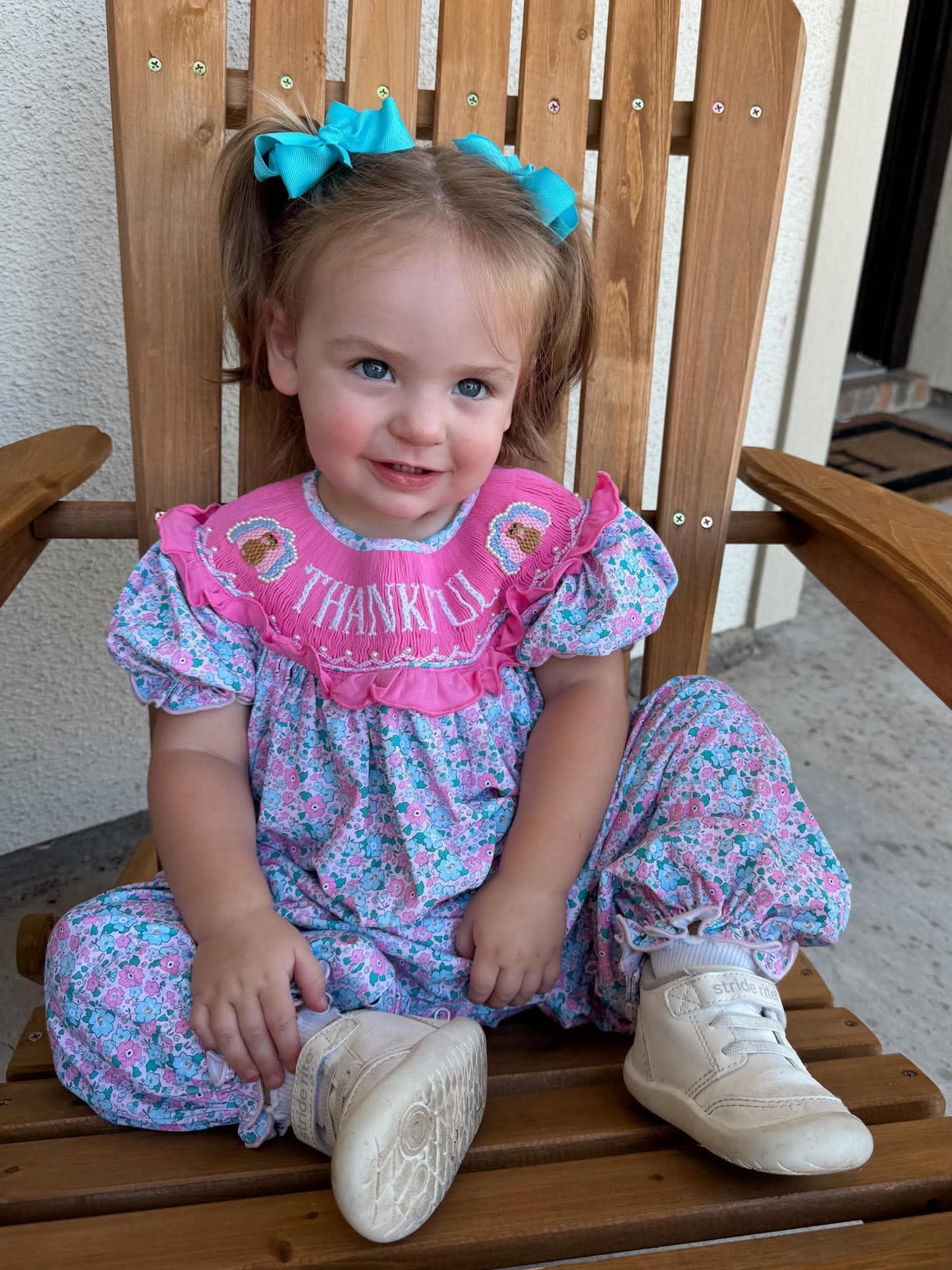 Girl’s Turkey Day Romper - "THANKFUL"