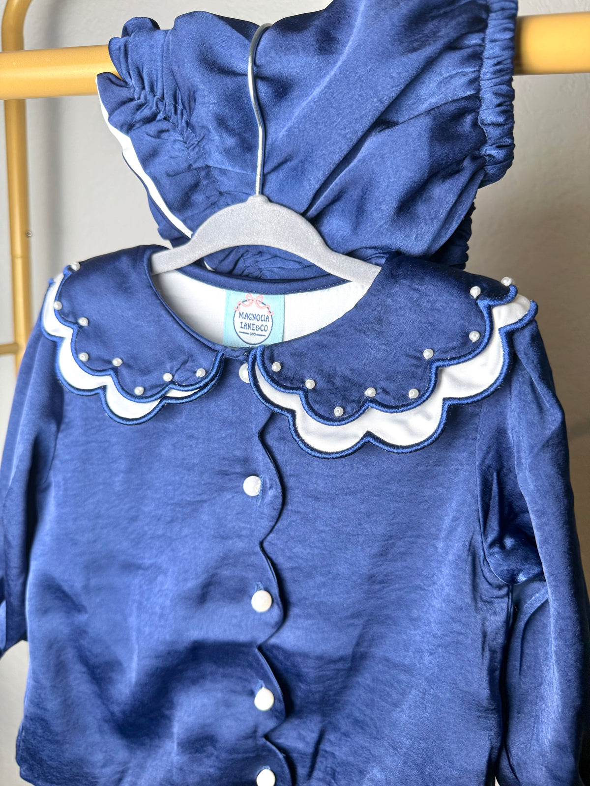 Navy Nativity: Girl's Bloomer Set/Dress