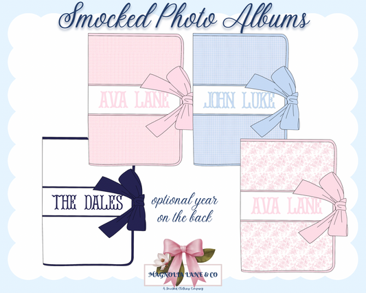 PO28: Smocked Photo Albums (ETA: DECEMBER)