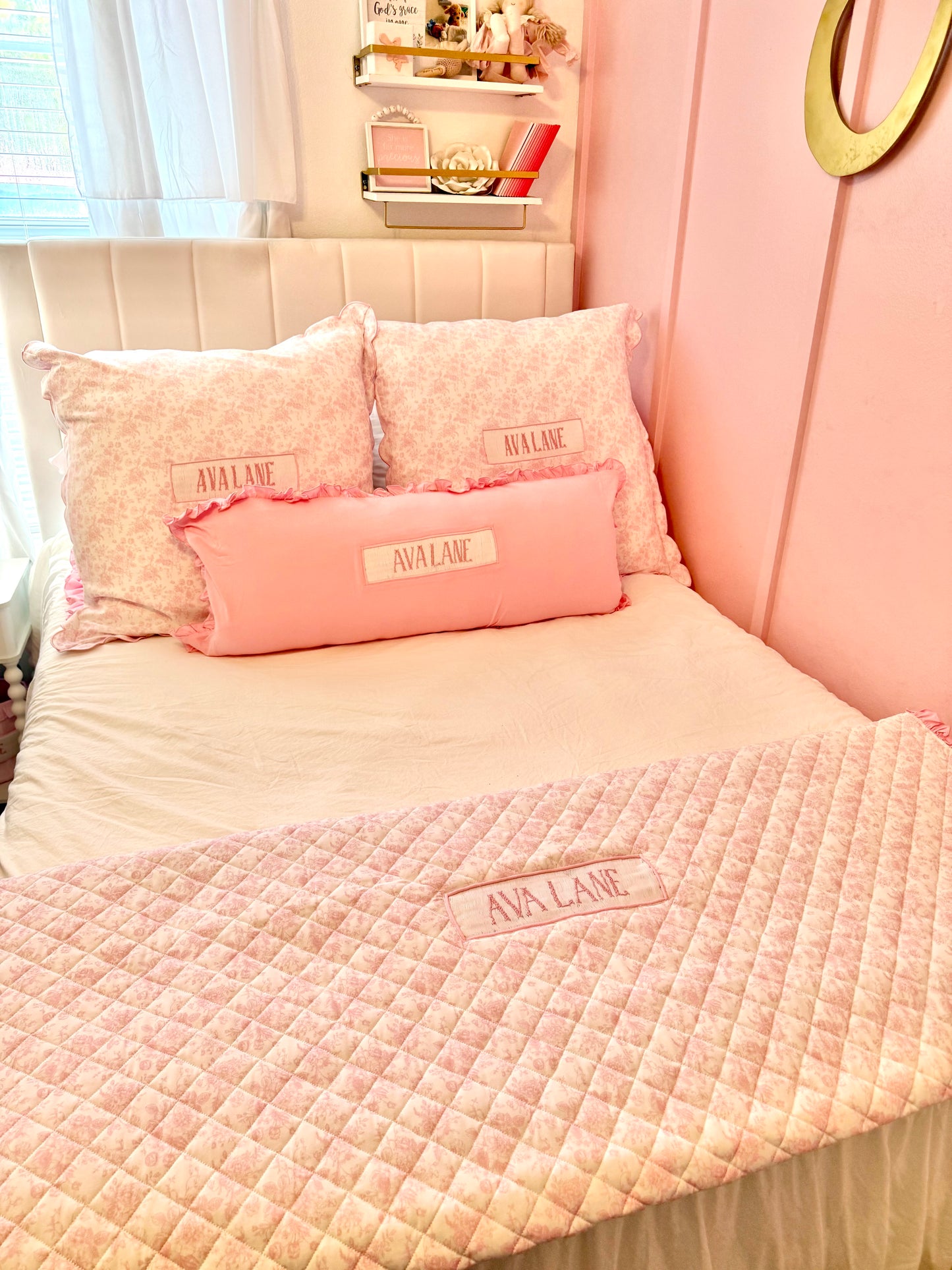 PO28: Large Lumbar Pillow - Pink (ETA: DECEMBER)