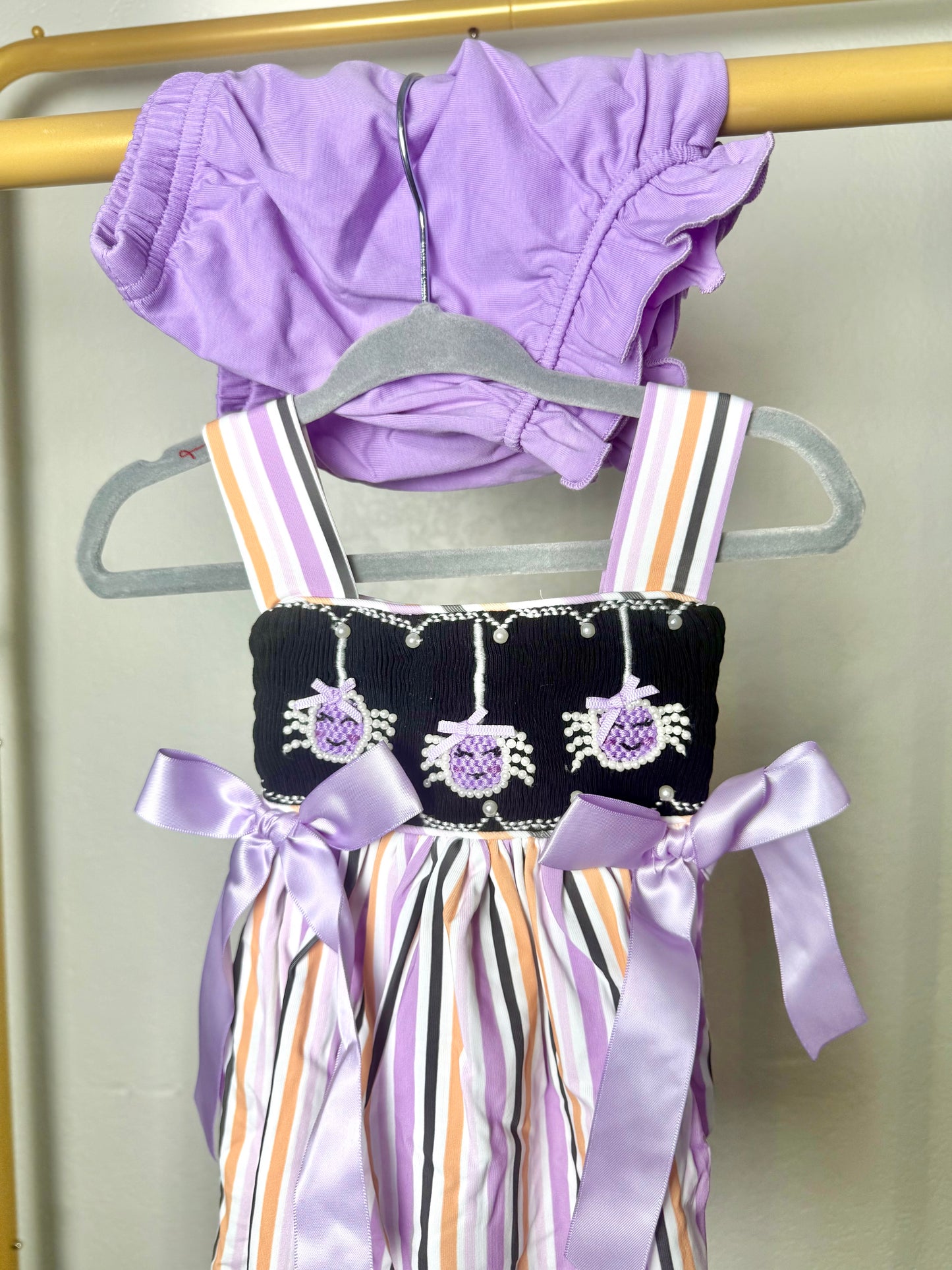 Girl's Itsy Bitsy Spiders Bloomer Set
