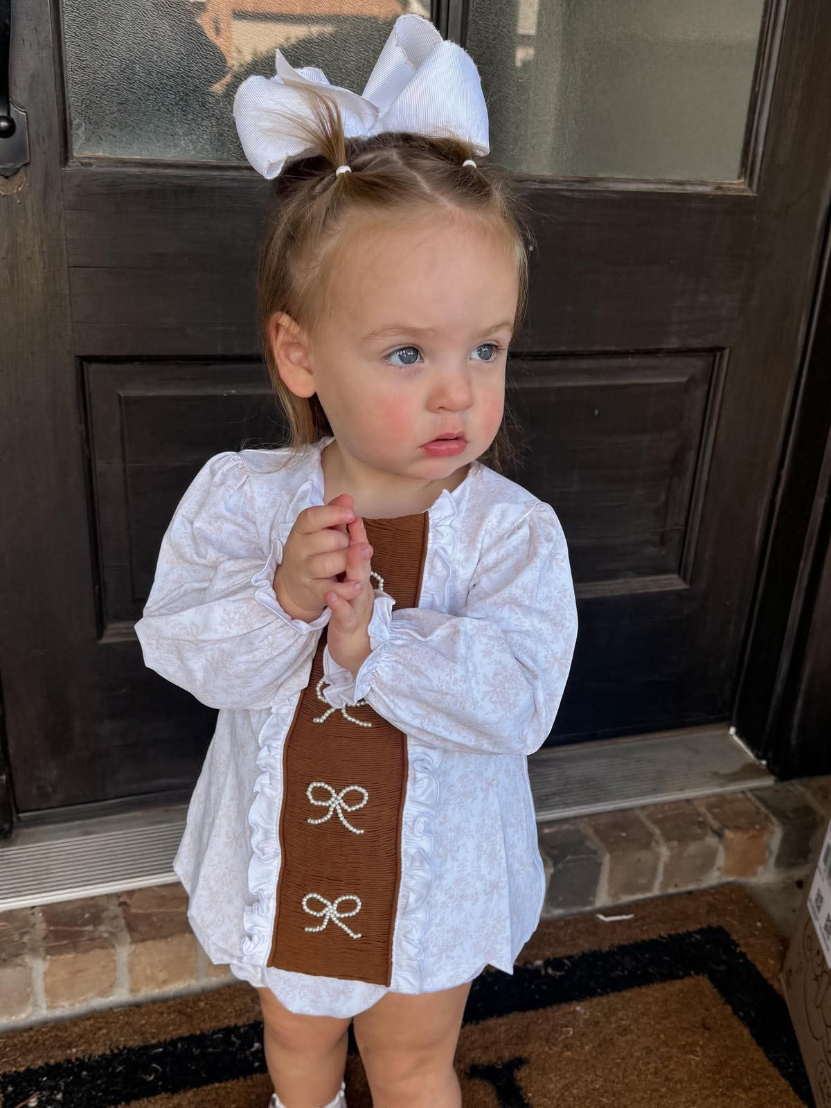 Girl’s Fall Toile Bloomer Set