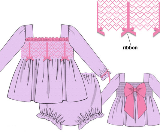 Swiss Dot Love Bloomer Set