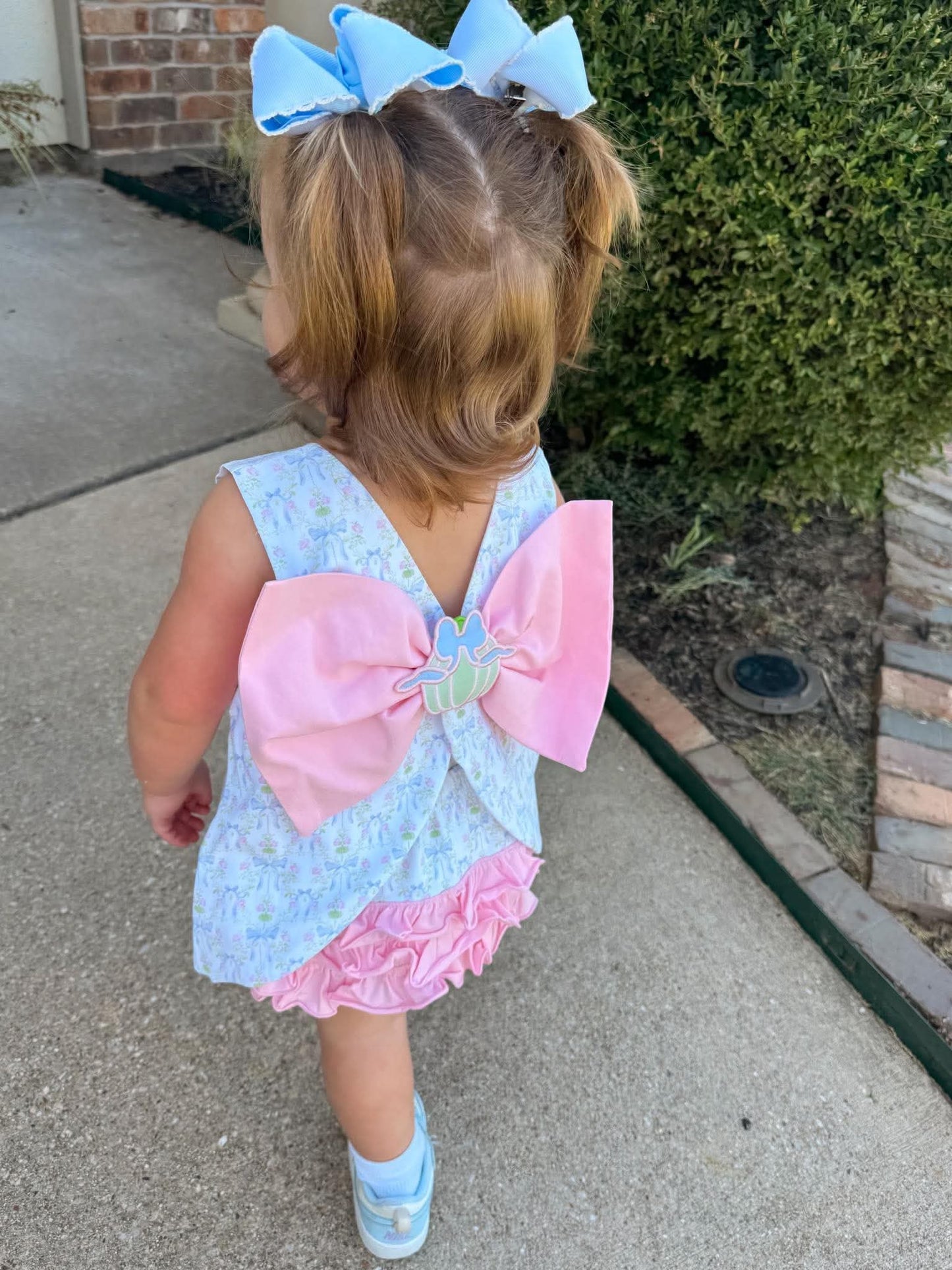 Girl's Grandmillennial Pumpkins Bloomer Set - "SOUTHERN BELLE"