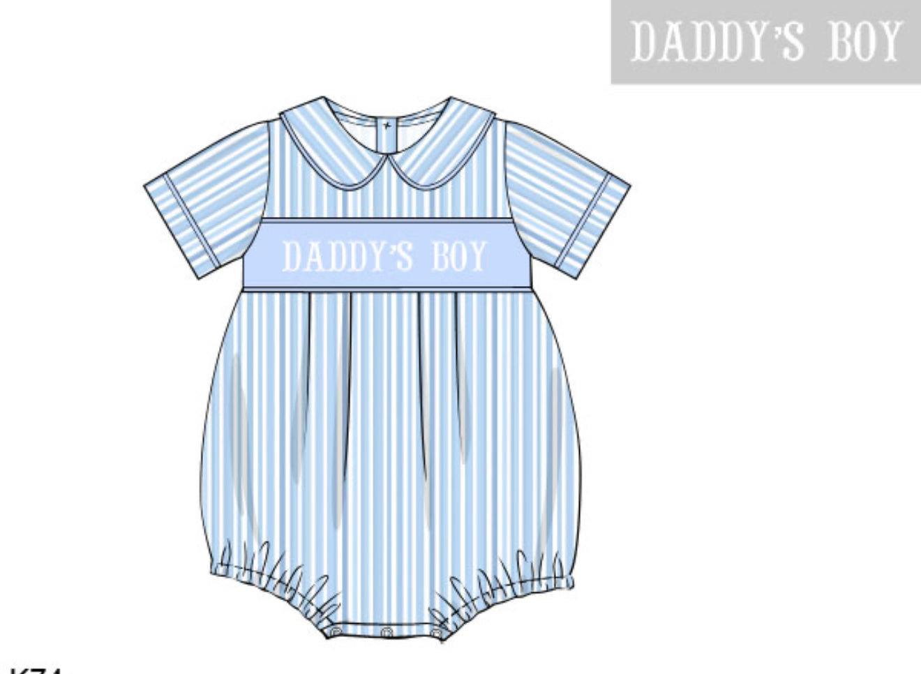 Father's Day Best: Boy's Bubble - "DADDY'S BOY"