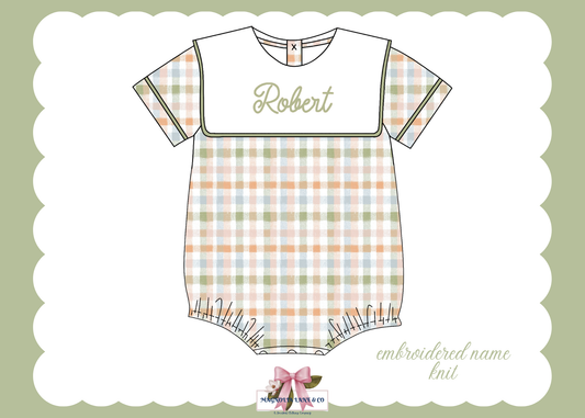 PO25: Boy’s Fall Plaid Bubble