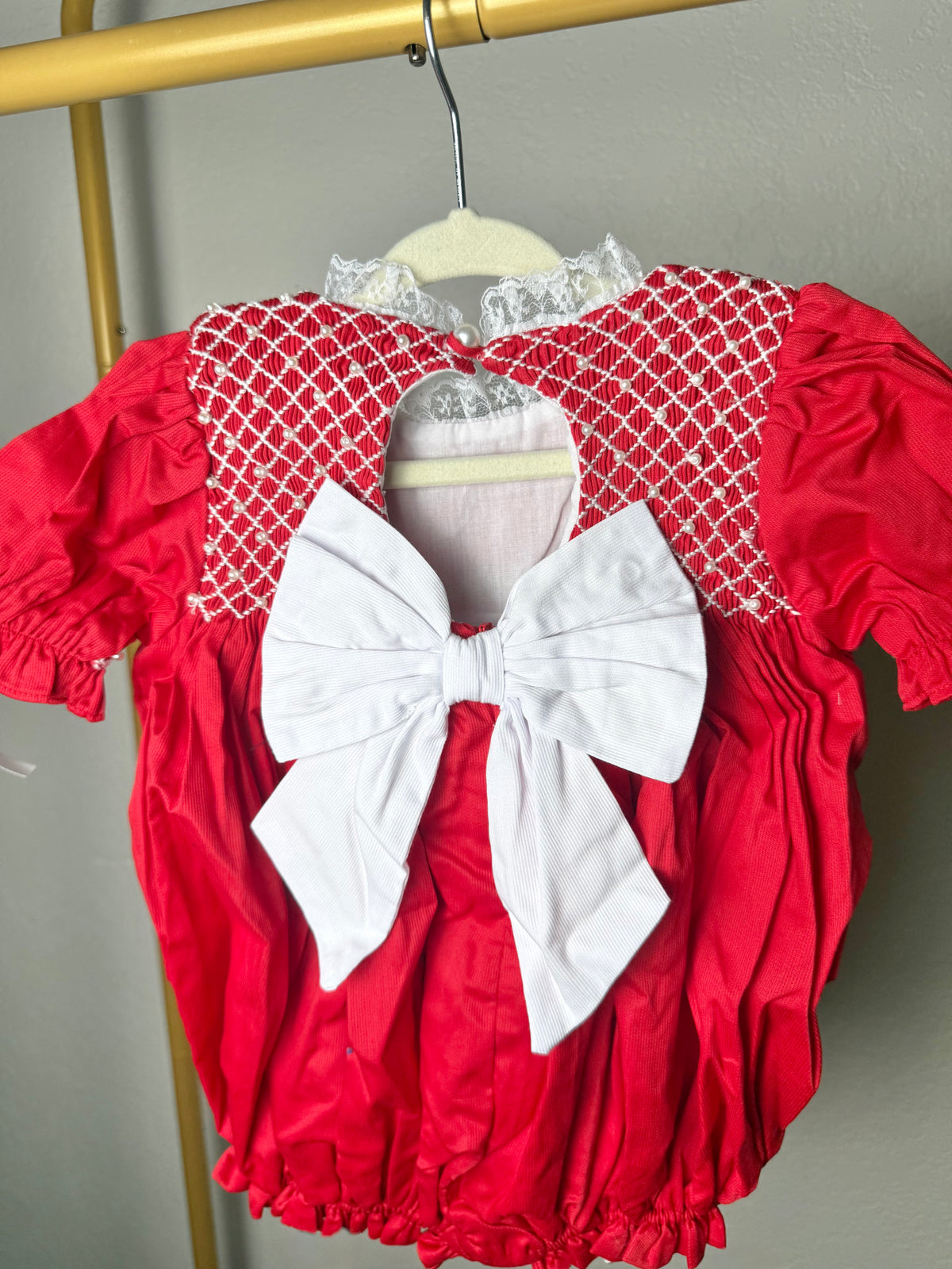 Red Christmas Heirloom: Girl's Bubble