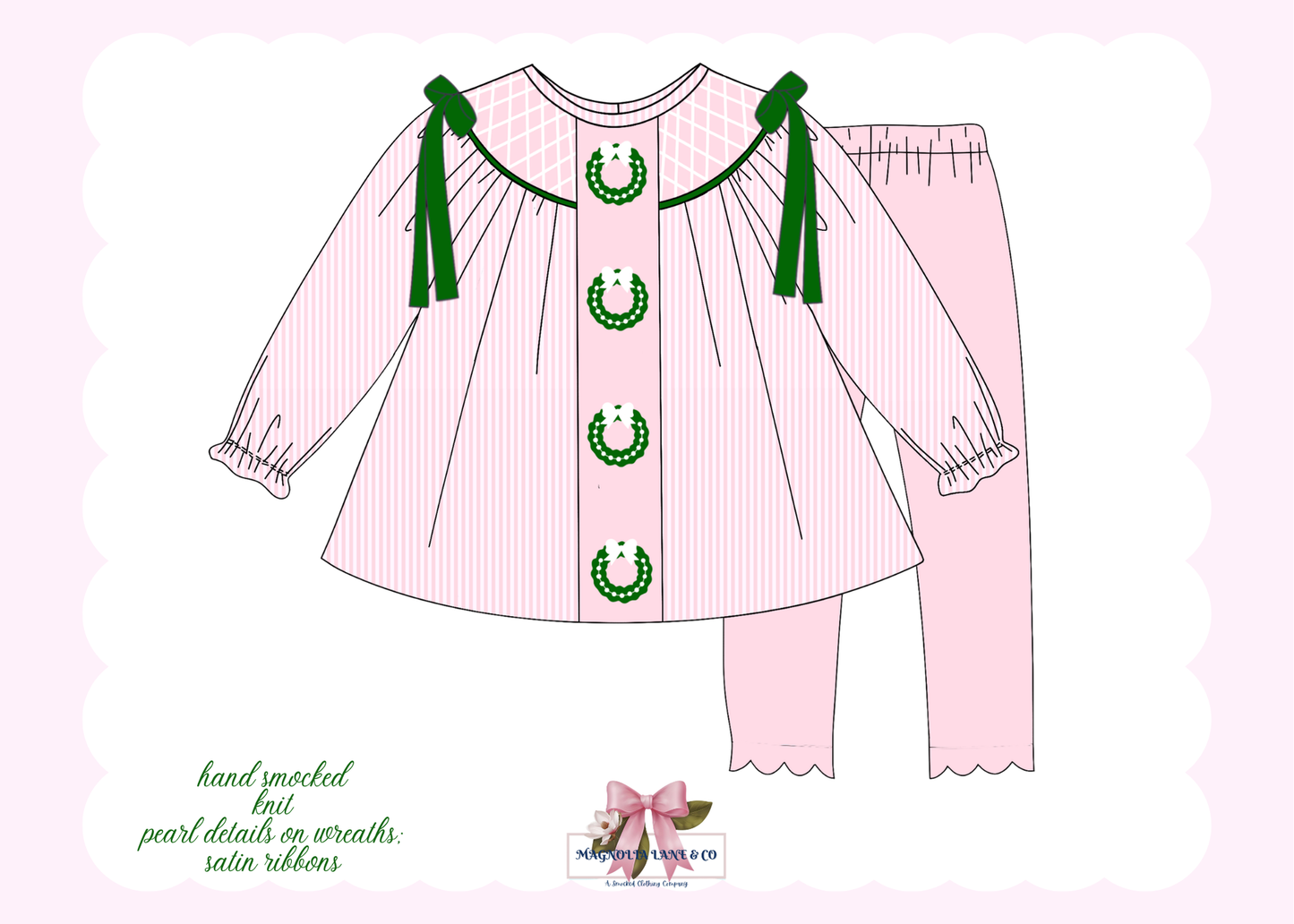 PO26: Pastel Wreaths: Girl’s Leggings Set (ETA: October)