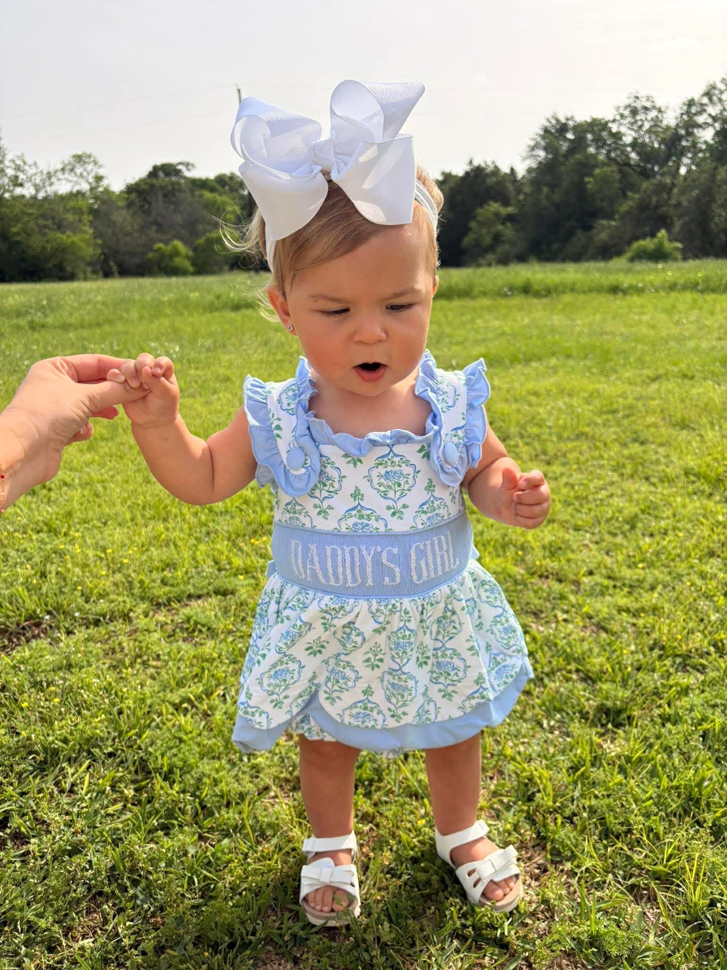 Father's Day Best: Girl's Skirted Bubble -- "DADDY'S GIRL"