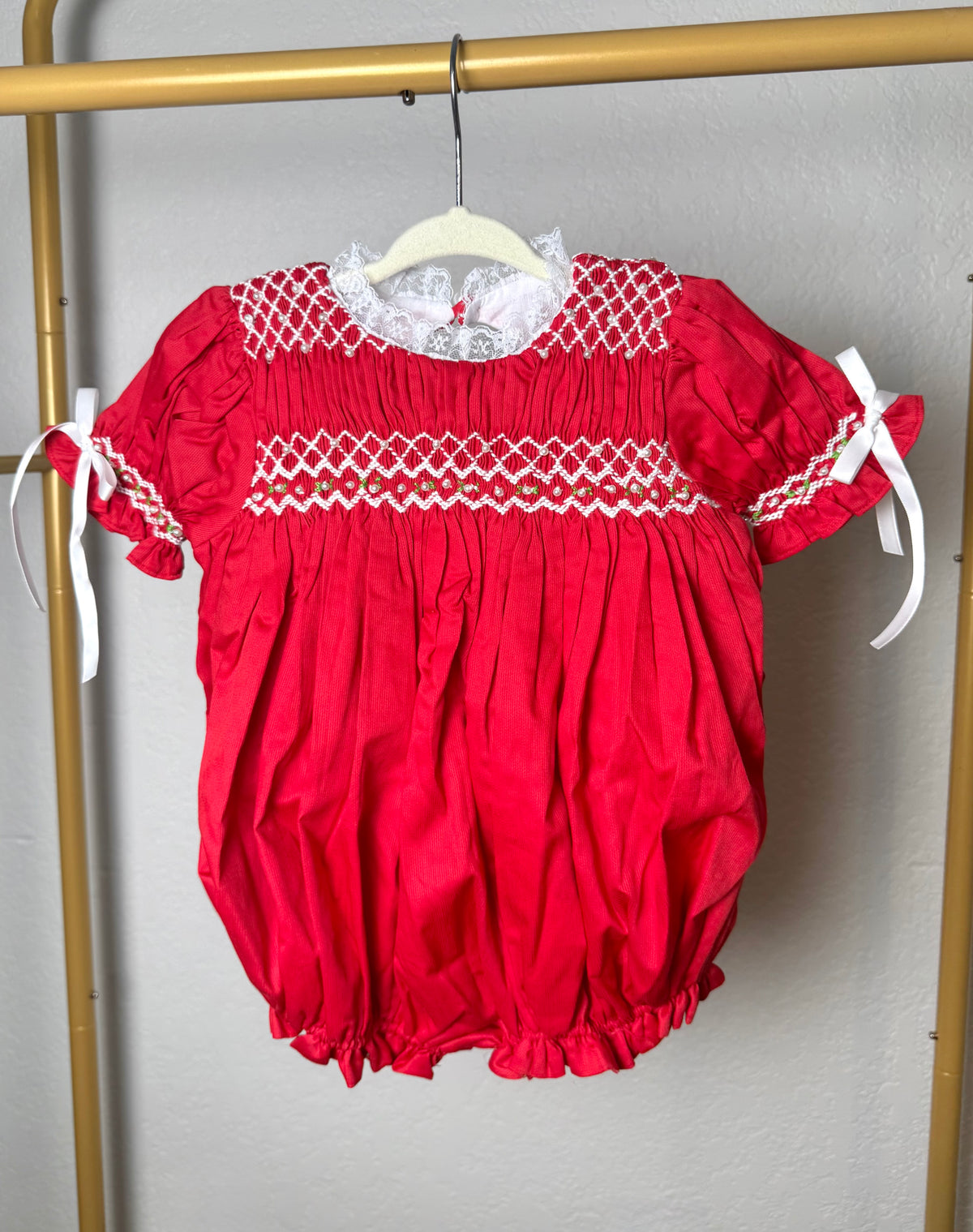 Red Christmas Heirloom: Girl's Bubble