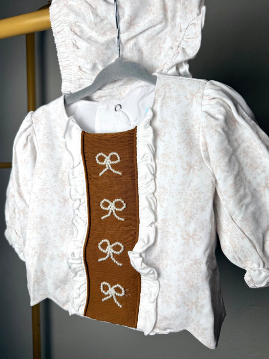 Girl’s Fall Toile Bloomer Set
