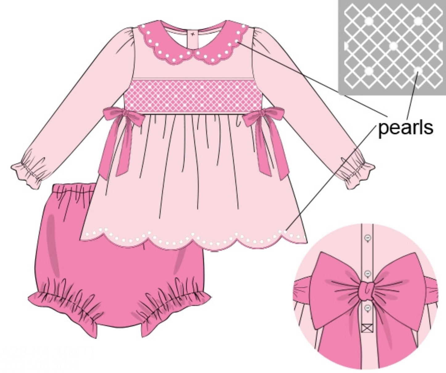 Pearly Pinks Bloomer Set